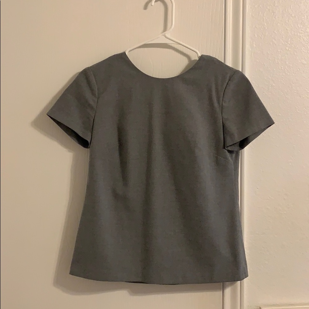 Banana Republic grey blouse